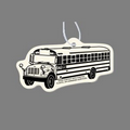 Paper Air Freshener Tag W/ Tab - School Bus